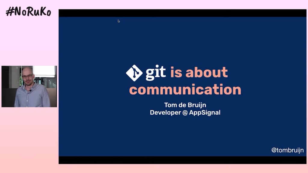 Git is about communication: talk